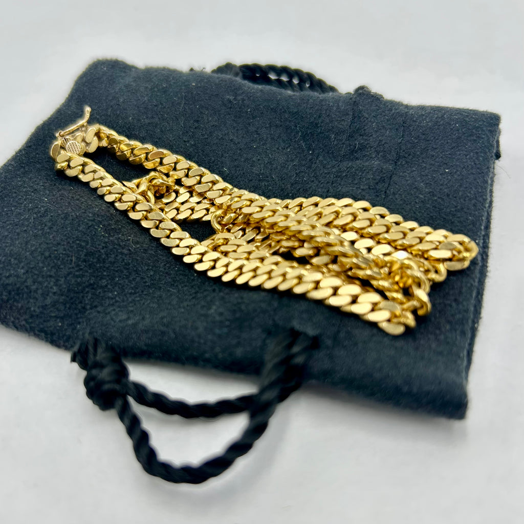 18k Cuban Link Gold Chain Necklace