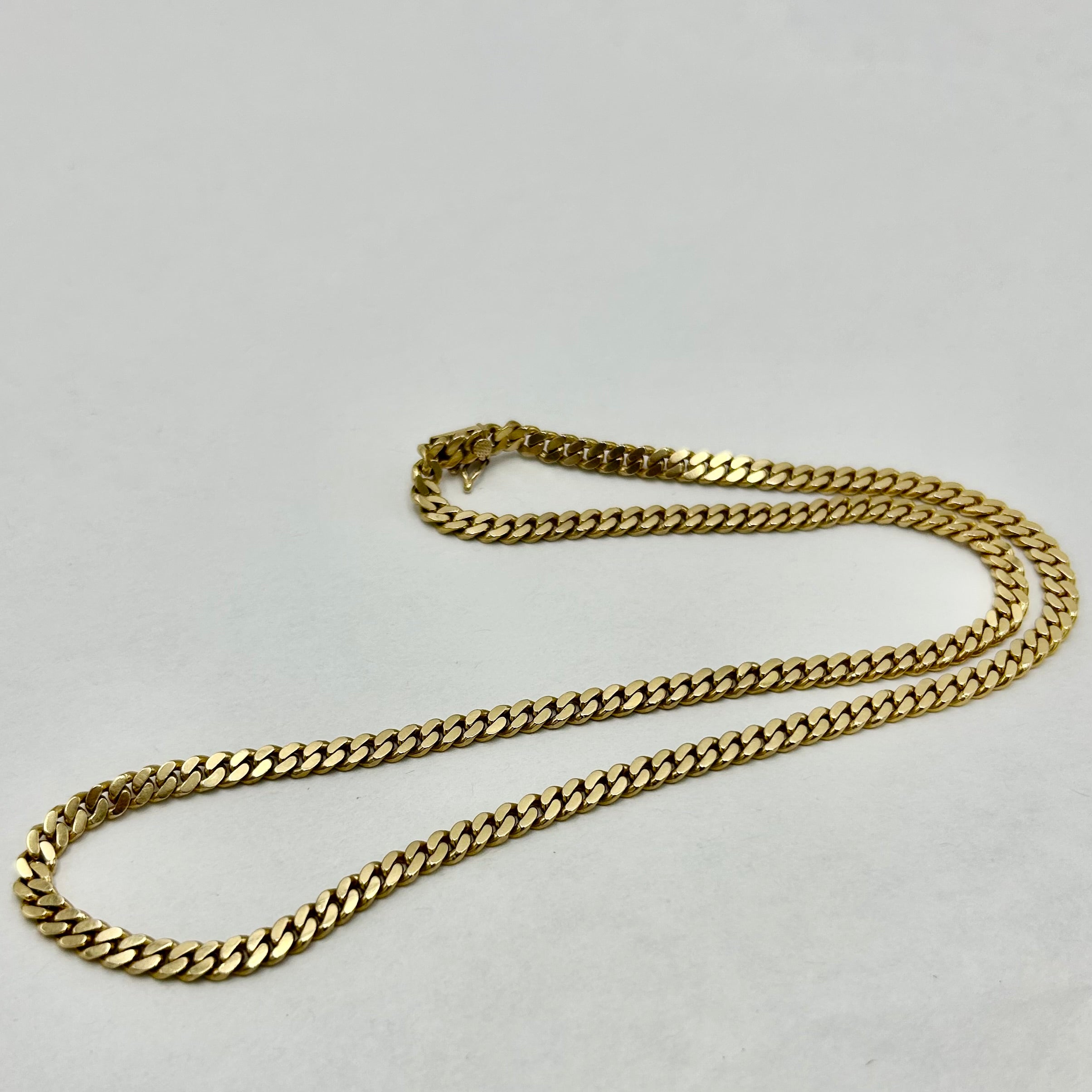 18k Cuban Link Gold Chain Necklace